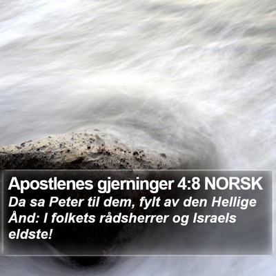 Apostlenes gjerninger 4:8 NORSK Bible Verse Image