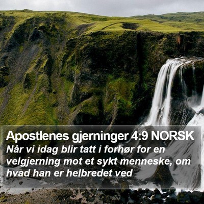 Apostlenes gjerninger 4:9 NORSK Bible Verse Image