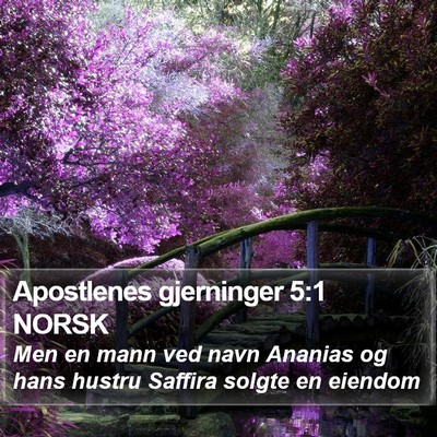 Apostlenes gjerninger 5:1 NORSK Bible Verse Image