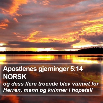 Apostlenes gjerninger 5:14 NORSK Bible Verse Image