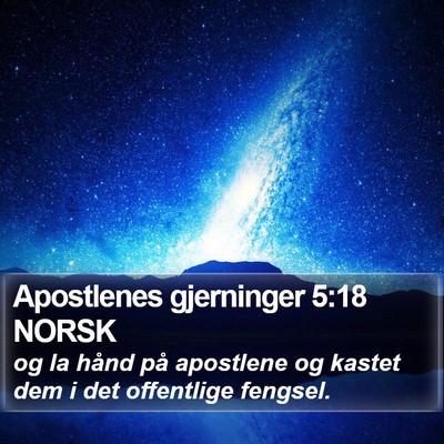 Apostlenes gjerninger 5:18 NORSK Bible Verse Image
