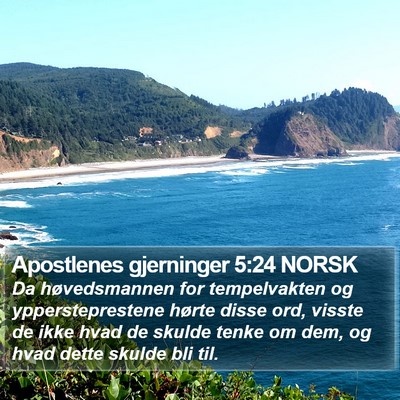 Apostlenes gjerninger 5:24 NORSK Bible Verse Image