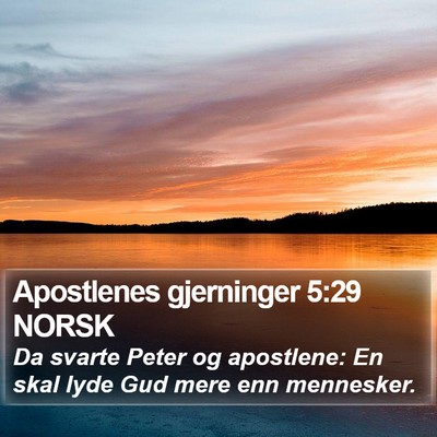 Apostlenes gjerninger 5:29 NORSK Bible Verse Image