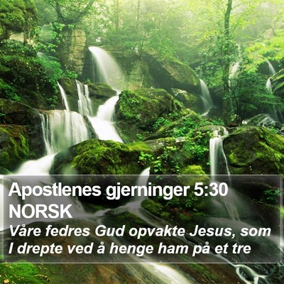 Apostlenes gjerninger 5:30 NORSK Bible Verse Image