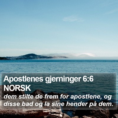 Apostlenes gjerninger 6:6 NORSK Bible Verse Image