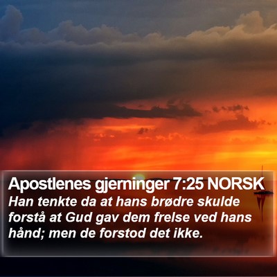Apostlenes gjerninger 7:25 NORSK Bible Verse Image