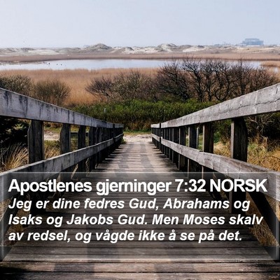 Apostlenes gjerninger 7:32 NORSK Bible Verse Image