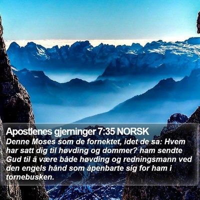 Apostlenes gjerninger 7:35 NORSK Bible Verse Image