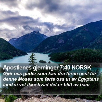Apostlenes gjerninger 7:40 NORSK Bible Verse Image