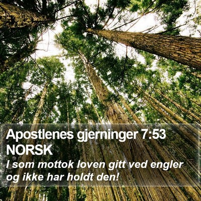 Apostlenes gjerninger 7:53 NORSK Bible Verse Image