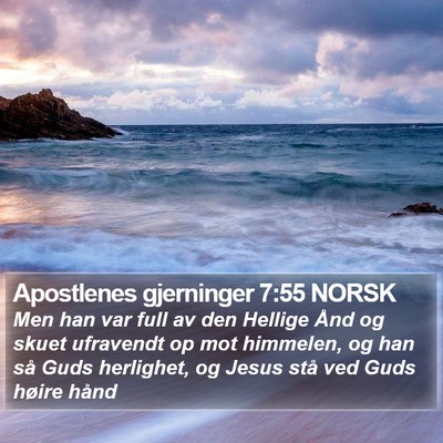 Apostlenes gjerninger 7:55 NORSK Bible Verse Image