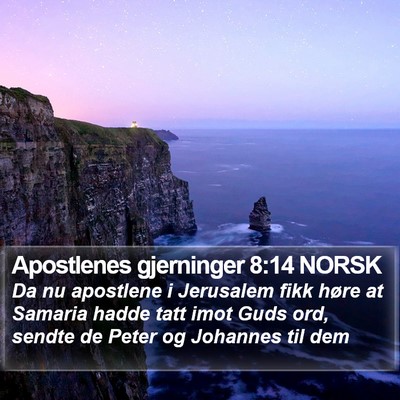 Apostlenes gjerninger 8:14 NORSK Bible Verse Image