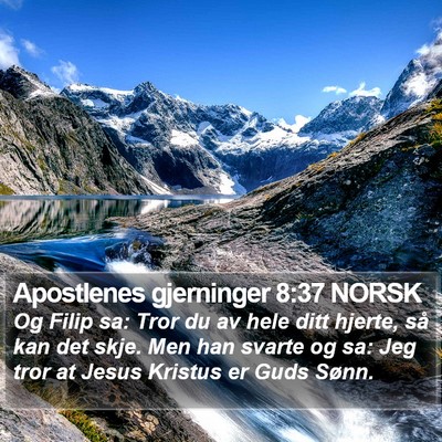 Apostlenes gjerninger 8:37 NORSK Bible Verse Image