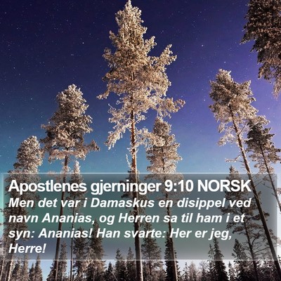 Apostlenes gjerninger 9:10 NORSK Bible Verse Image