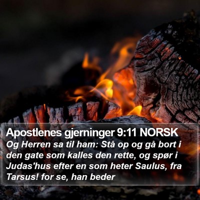 Apostlenes gjerninger 9:11 NORSK Bible Verse Image