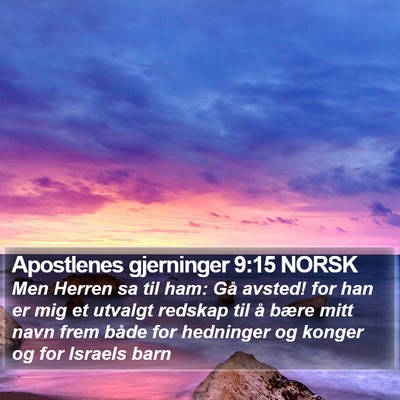 Apostlenes gjerninger 9:15 NORSK Bible Verse Image