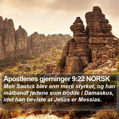 Apostlenes gjerninger 9:22 NORSK Bible Verse Image