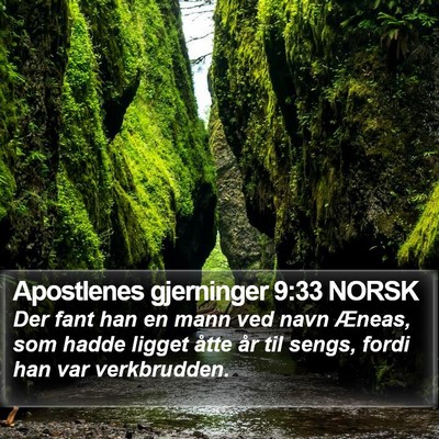 Apostlenes gjerninger 9:33 NORSK Bible Verse Image