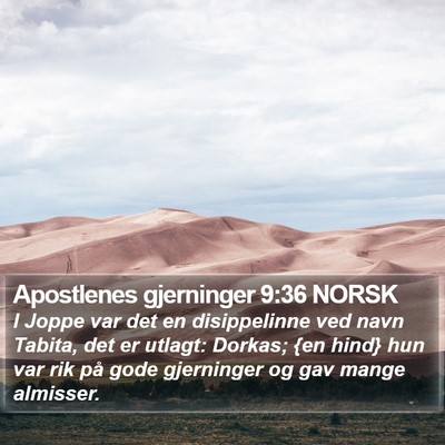 Apostlenes gjerninger 9:36 NORSK Bible Verse Image