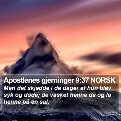 Apostlenes gjerninger 9:37 NORSK Bible Verse Image