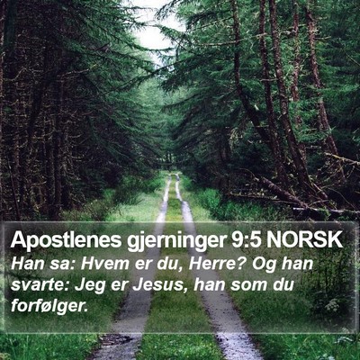 Apostlenes gjerninger 9:5 NORSK Bible Verse Image