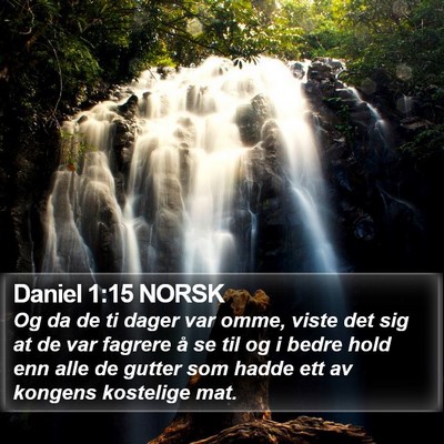 Daniel 1:15 NORSK Bible Verse Image
