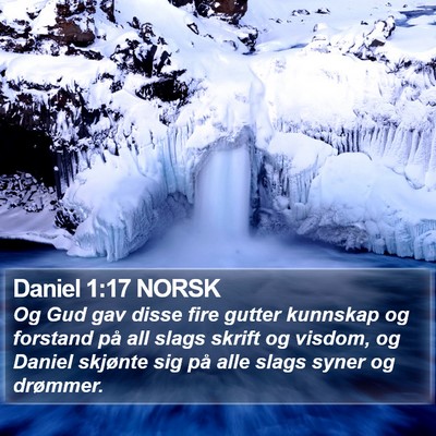Daniel 1:17 NORSK Bible Verse Image