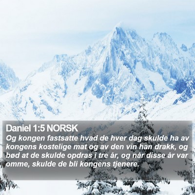 Daniel 1:5 NORSK Bible Verse Image