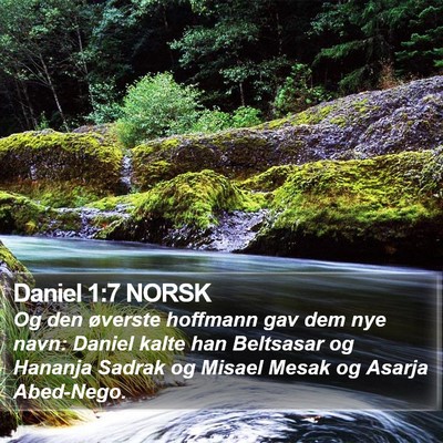 Daniel 1:7 NORSK Bible Verse Image
