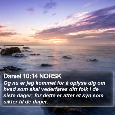 Daniel 10:14 NORSK Bible Verse Image