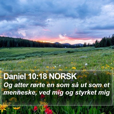 Daniel 10:18 NORSK Bible Verse Image