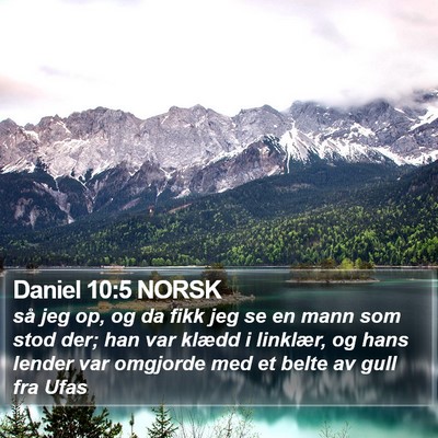 Daniel 10:5 NORSK Bible Verse Image