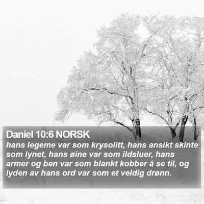 Daniel 10:6 NORSK Bible Verse Image