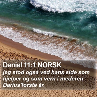 Daniel 11:1 NORSK Bible Verse Image