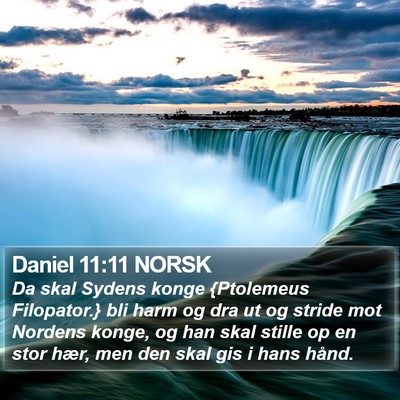 Daniel 11:11 NORSK Bible Verse Image