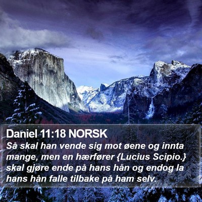 Daniel 11:18 NORSK Bible Verse Image