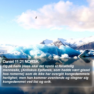 Daniel 11:21 NORSK Bible Verse Image