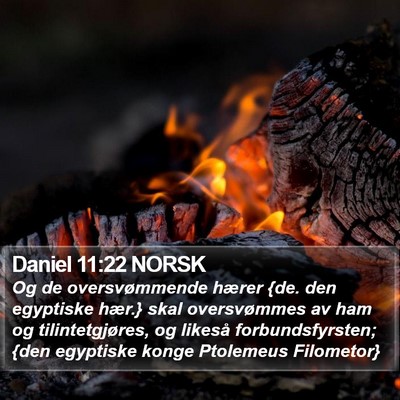 Daniel 11:22 NORSK Bible Verse Image