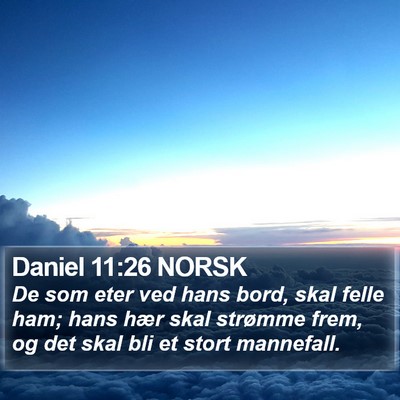Daniel 11:26 NORSK Bible Verse Image