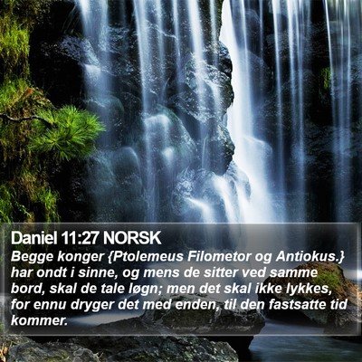 Daniel 11:27 NORSK Bible Verse Image