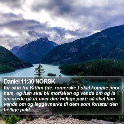 Daniel 11:30 NORSK Bible Verse Image