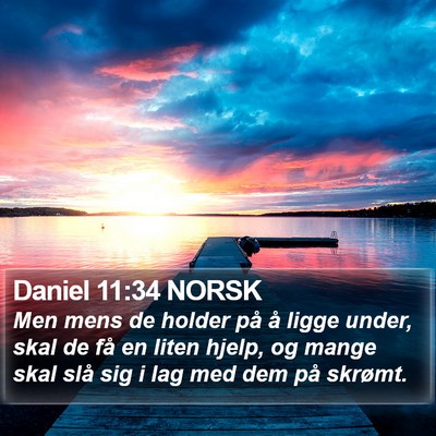 Daniel 11:34 NORSK Bible Verse Image