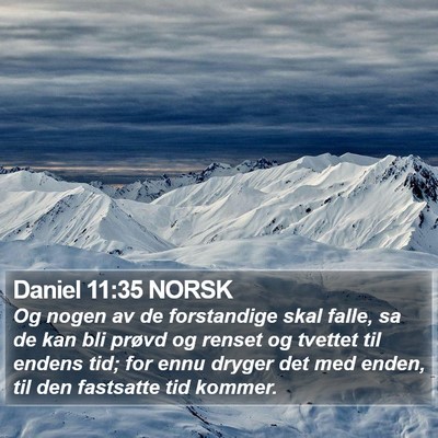 Daniel 11:35 NORSK Bible Verse Image