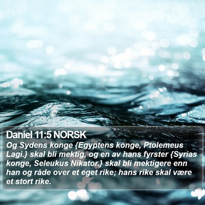 Daniel 11:5 NORSK Bible Verse Image
