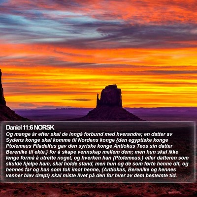 Daniel 11:6 NORSK Bible Verse Image
