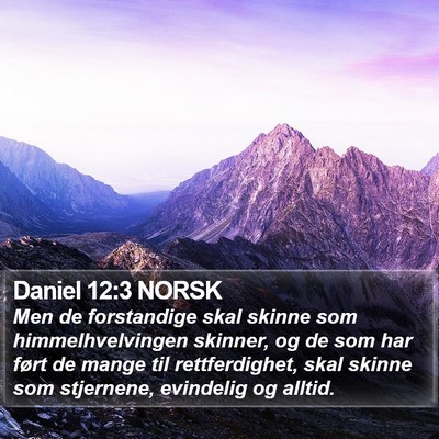 Daniel 12:3 NORSK Bible Verse Image
