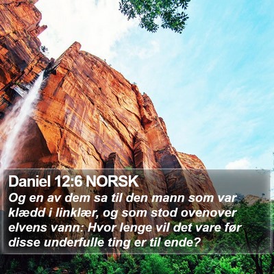 Daniel 12:6 NORSK Bible Verse Image