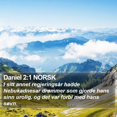 Daniel 2:1 NORSK Bible Verse Image
