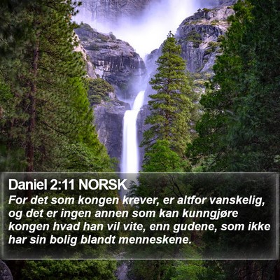 Daniel 2:11 NORSK Bible Verse Image