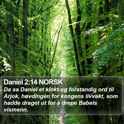 Daniel 2:14 NORSK Bible Verse Image